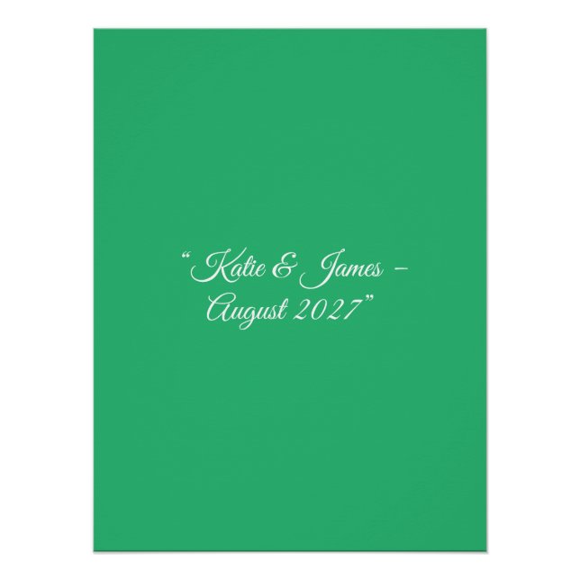 Poster Arrière - plan vert à la menthe plate - Design Mar (Devant)