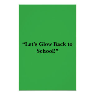 Poster Arrière-plan vert néon plat - Texture scolaire