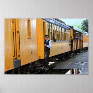 Poster Arriving at the Durango Train Depot