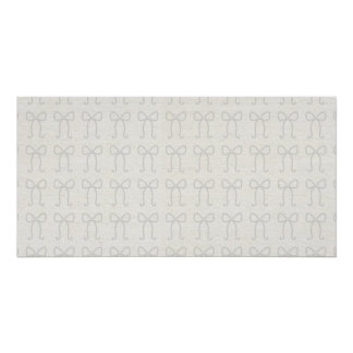 Poster Art à motif de nœud beige