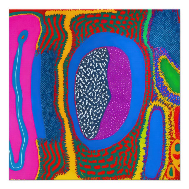 Poster Art Abstrait autochtone Vol 07 (Devant)