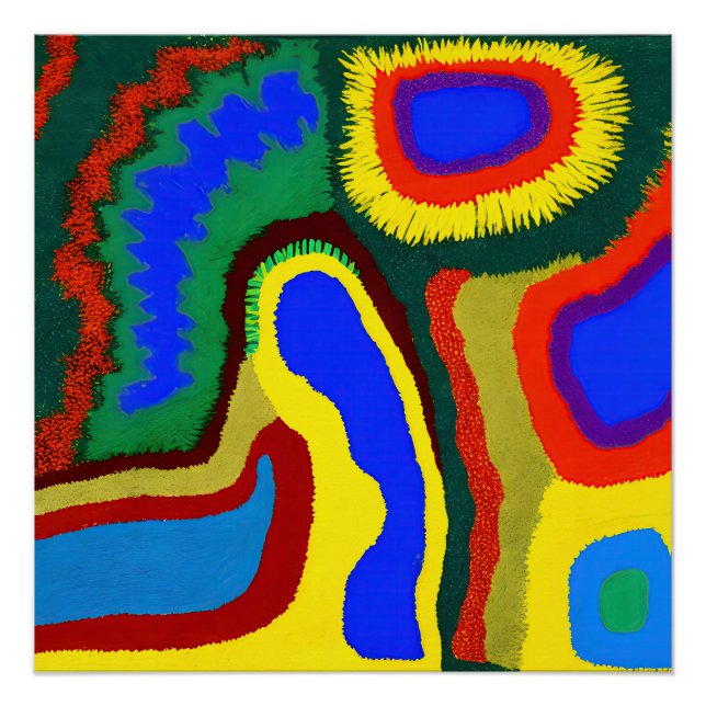 Poster Art Abstrait autochtone Vol 08 (Devant)
