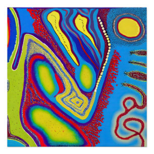 Poster Art Abstrait autochtone Vol 10