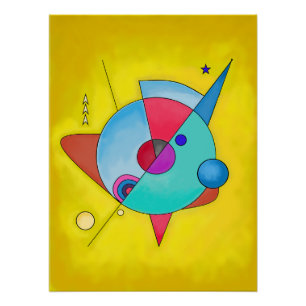 Poster Art Abstrait minimaliste moderne n° 5