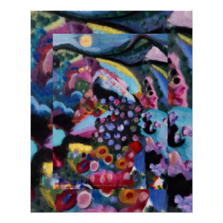 Poster Art abstrait original par T.R.Sapp