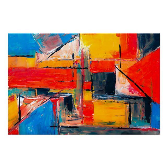Poster Art Abstrait Urban Pulse (Devant)