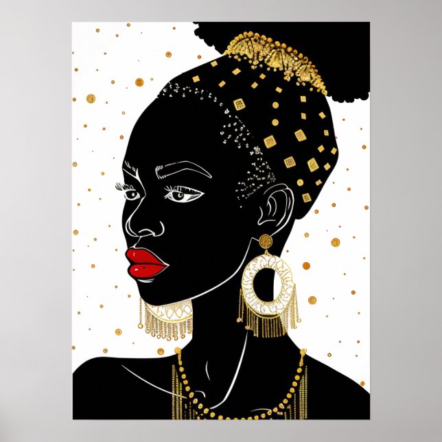 Poster Art Africain Femmes (Devant)