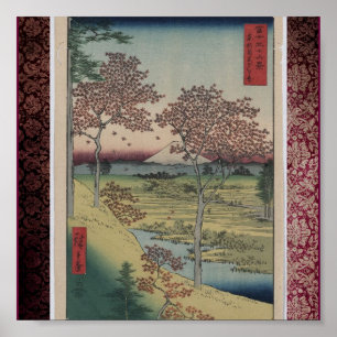 Poster Art-Ando japonais Hiroshige 10 d'Affiche-Cru