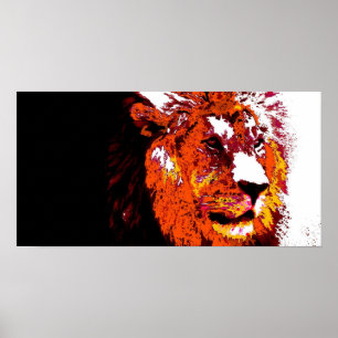 Poster Art animal Lion