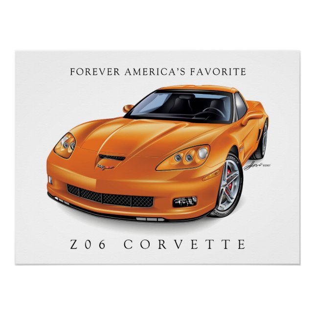 POSTER ART AUTO ZEE-O-SIX ÉLÉGANT (Devant)