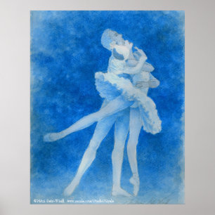 Poster Art Ballet de Swan Lake Imprimer