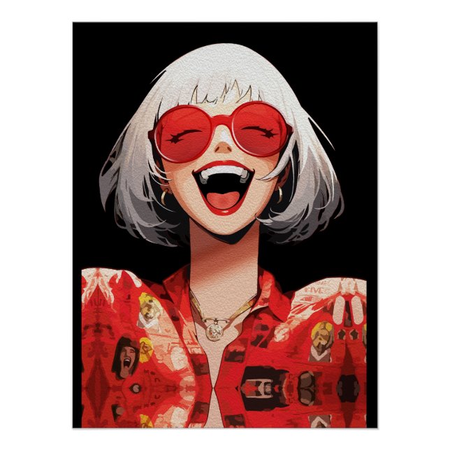 Poster Art créatif d'anime pour mur | Filles 16 (Devant)