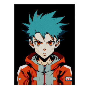 Poster Art créatif d'anime pour mur Garçons 03