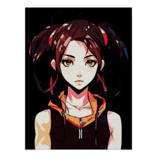 Poster Art créatif d'anime pour murs Filles 23
