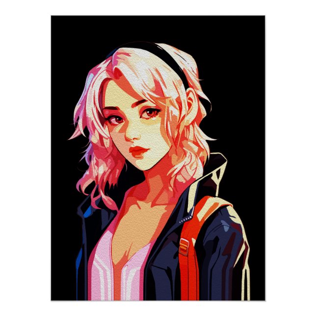 Poster Art créatif d'anime sur les murs | Filles 13 (Devant)