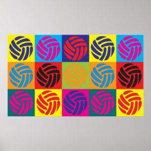 Poster Art de bruit de volleyball
