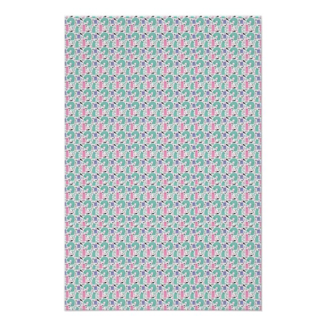 Poster Art de chat | Arc-en-ciel de chat mignon (Devant)