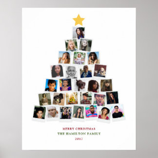 Poster Art de clichés d'arbre de Noël