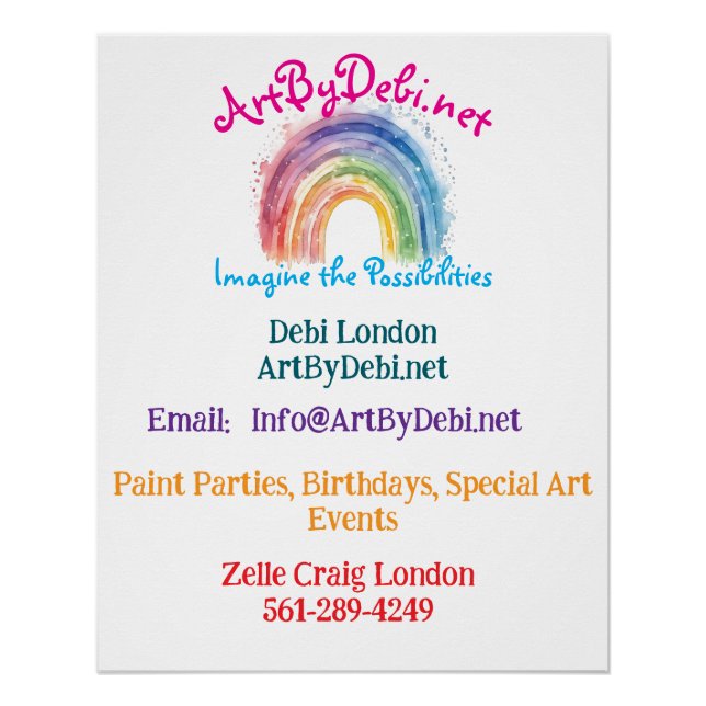 Poster Art De Debi, Papier (Devant)