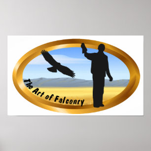 Poster Art de Falconry - Ovale