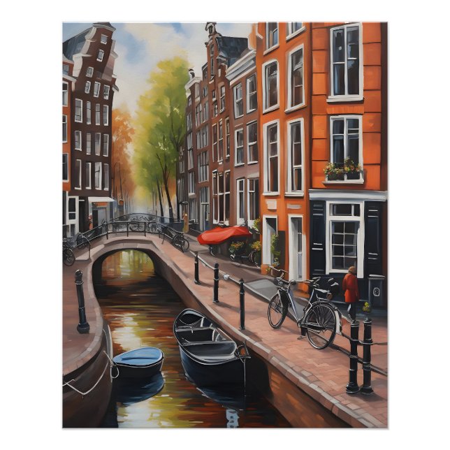 Poster Art de la peinture à l'huile d'Amsterdam (Devant)