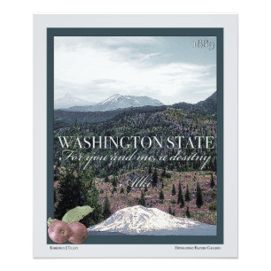 Poster Art de l'État de Washington