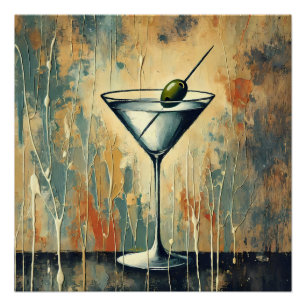 Poster Art de Martini en techniques mixtes du milieu du s