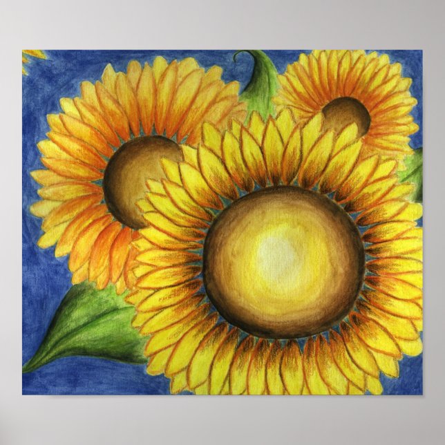 Poster Art de tournesol (Devant)