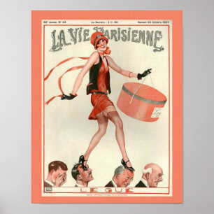 Poster Art Déco de la Vie Parisienne 1920