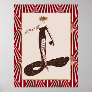 Poster Art Déco de style vintage (G.Barbier).