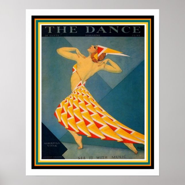 Poster Art Déco de The Dance 16 x 20 (Devant)