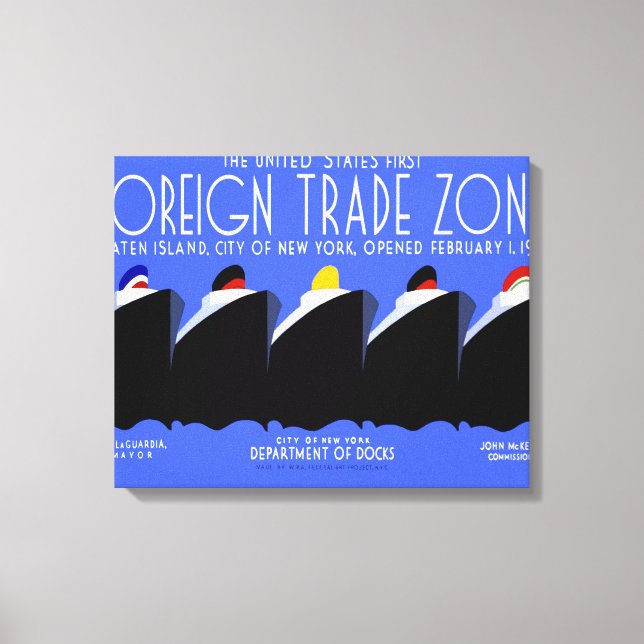 Poster Art Déco des paquebots de croisière vintage (Recto)