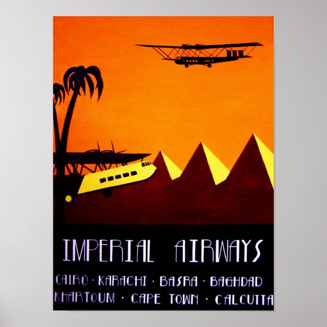 Poster - Art Déco Imperial Airways (Devant)