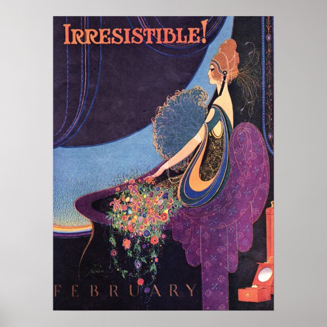 Poster Art Deco Irresistible Mavis Perfume (Devant)