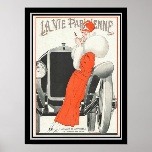 Poster Art Déco La Vie Parisienne 12 x 16 (Devant)