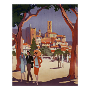 Poster Art d'été vintage Grasse