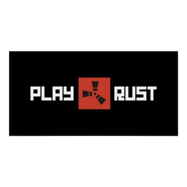 Poster Art du logo de Play Rust (Devant)