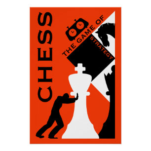 Poster Art du mur d'échecs