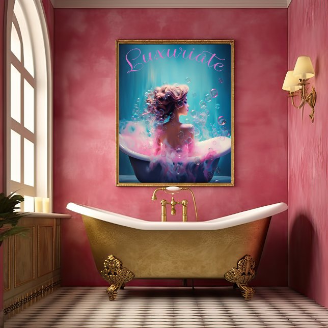 Poster Art Féminin "Luxuriate" (Créateur téléchargé)