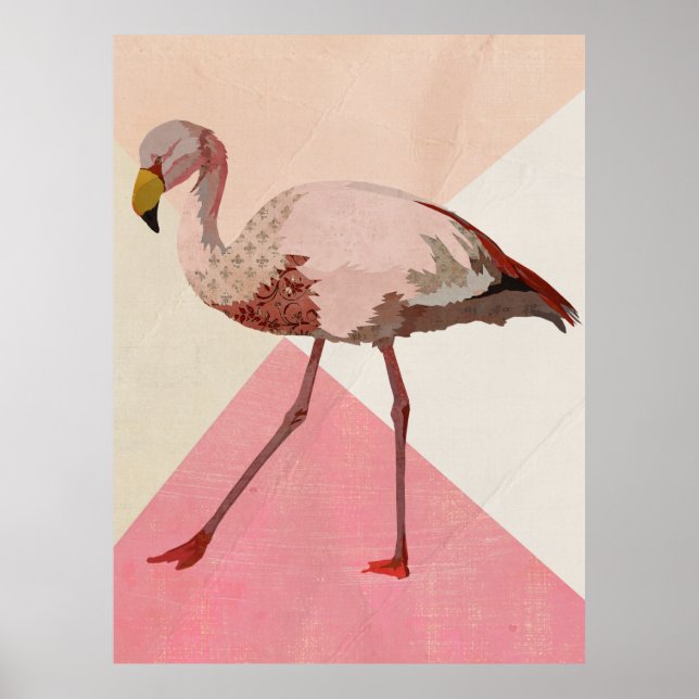 Poster Art Flamant rose (Devant)