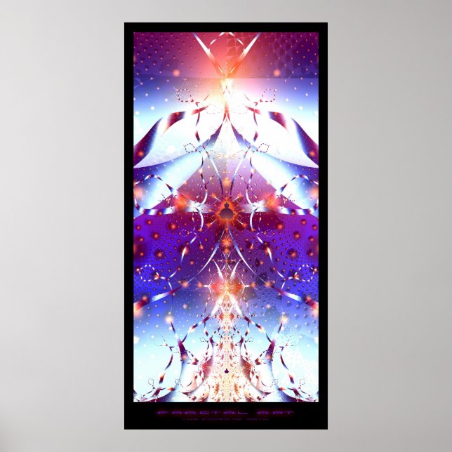 Poster Art fractal - Pouvoir des mathématiques (Devant)