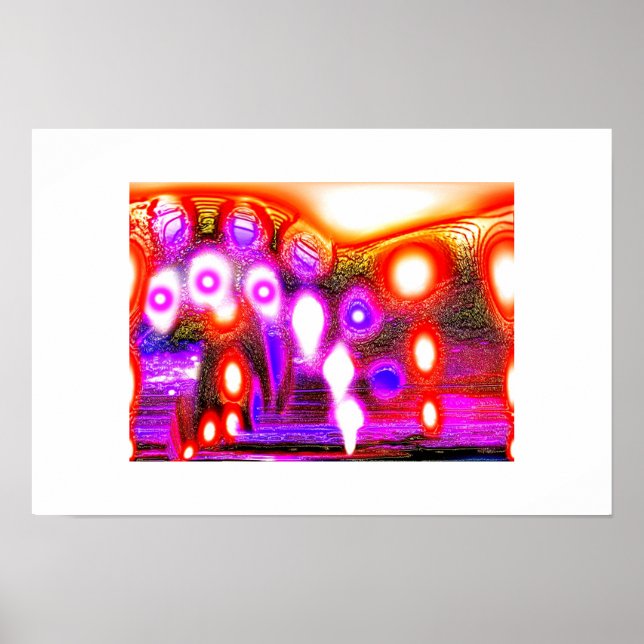Poster art funky oméga spirituel (Devant)