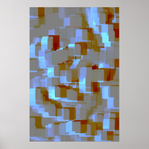 Poster Art géométrique "Koi Pond"