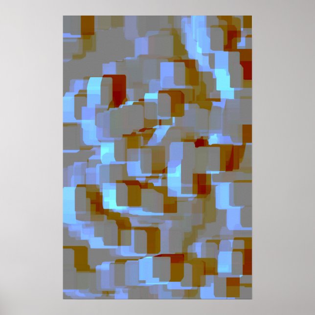 Poster Art géométrique "Koi Pond" (Devant)