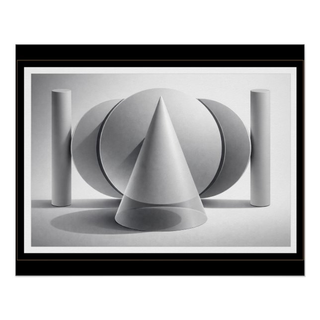 Poster Art géométrique moderne minimal  (Devant)