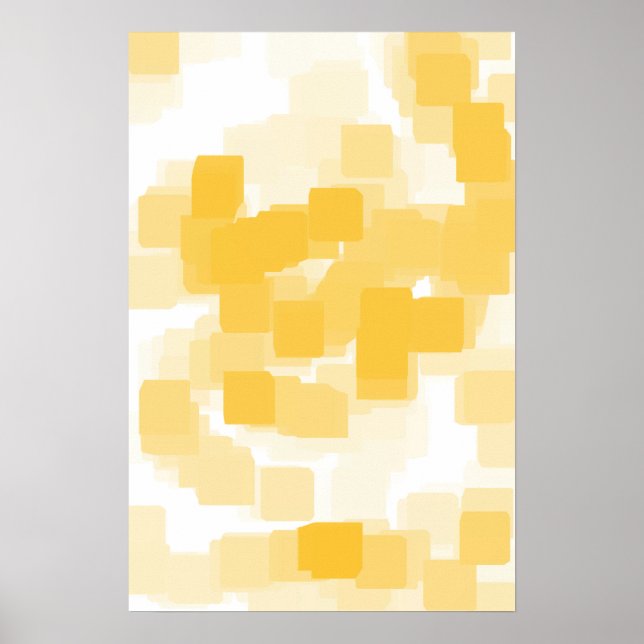 Poster Art géométrique "Tangerine" (Devant)