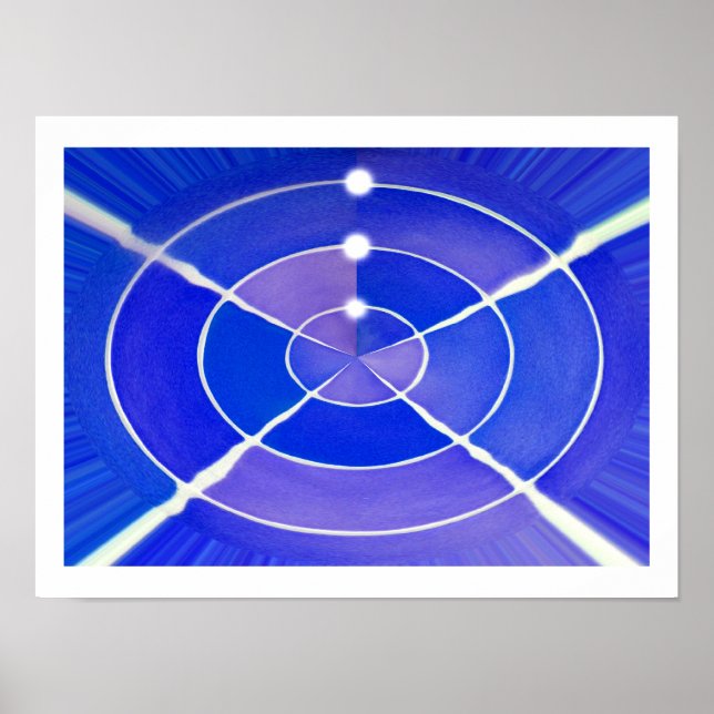 Poster Art infini bleu (Devant)