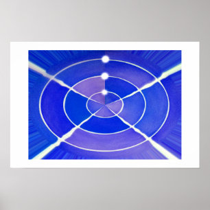 Poster Art infini bleu