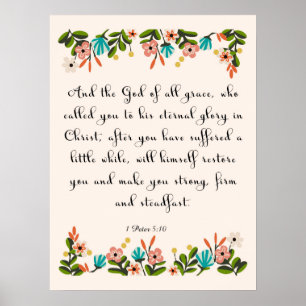 Poster Art inspiré chrétien - 1 5h10 de Peter