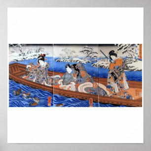 Poster Art japonais vintage 1800's